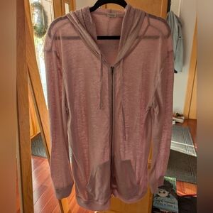 Light Pink Hooded Sweatshirt